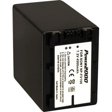Vidpro NP-FV100 4500mAh Battery for Sony cx160,cx360,cx560,cx110 & Similar Camcorders