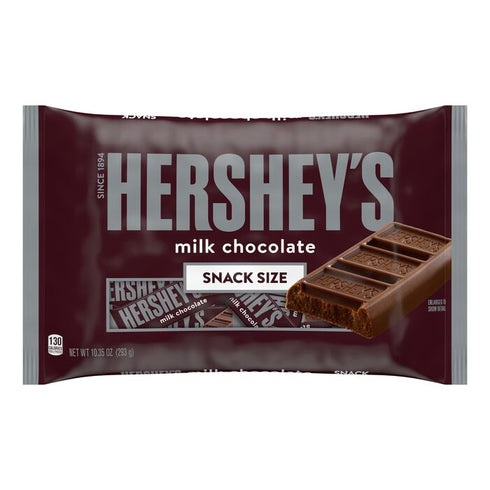 Milk Chocolate Bars, Snack Size, 80 pcs