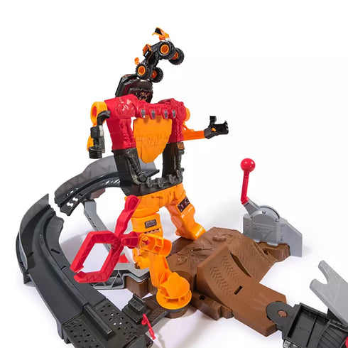 Monster Jam Smash & Bash Smashbot Playset – Action-Packed Monster Truck Arena with Launch