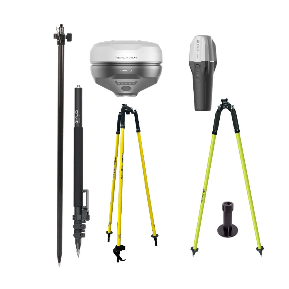 Emlid RS4 Base and Reach RX2 Rover Surveying Package | RS4-RX2-BRSV