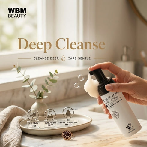 WBM BEAUTY Foaming Facial Cleanser | 4.2 Fluid Ounce