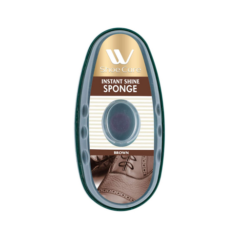 2 Pcs Premium Instant Shoe Shine Sponge (Brown, Neutral) - 11ml Each, Shoe Cleaner for Polishing, Buffing & Restoring Shine, Convenient & Easy to Use
