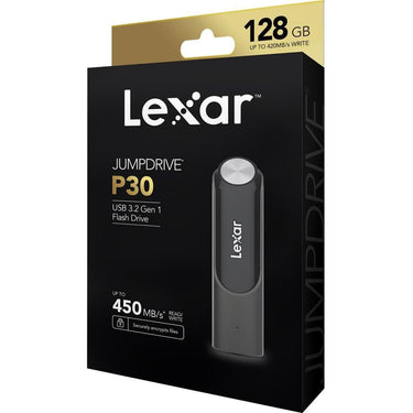 Lexar 128GB JumpDrive P30 USB 3.2 Gen 1 Flash Drive (LJDP030128G-RNQNG)