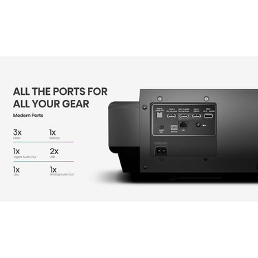 Hisense PX2-PRO 2400-Lumen UHD 4K UST Laser DLP Smart Home Projector - Open Box
