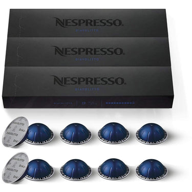 Nespresso Vertuo Diavolitto Ristretto/Espresso Capsules, 30-Pack