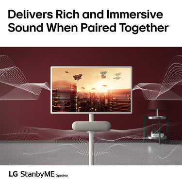 LG StanbyME XT7 Bluetooth Speaker, Powerful Sound, 16-Hour Battery, XT7S