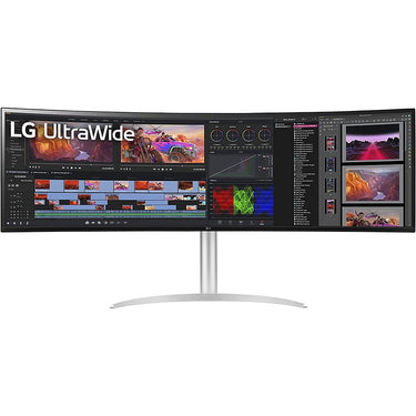 LG 49" 32:9 UltraWide Dual QHD IPS Curved Monitor (Open Box) + 1 Year Warranty