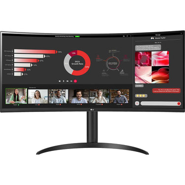 LG 34WR55QC-B 34" Curved UltraWide WQHD HDR 10 100Hz Monitor - Open Box