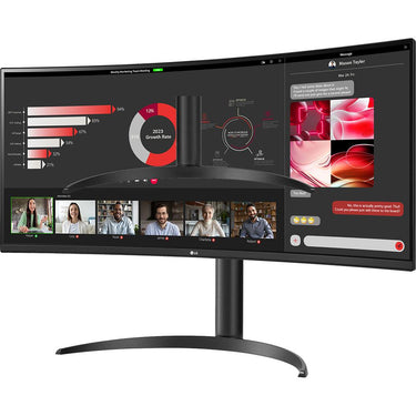 LG 34WR55QC-B 34" Curved UltraWide WQHD HDR 10 100Hz Monitor - Open Box