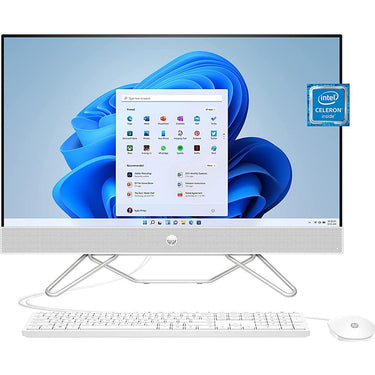 Hewlett Packard 23.8" Intel Celeron J4025 4/256GB SSD Desktop PC Open Box + 1 Year Warranty Pack