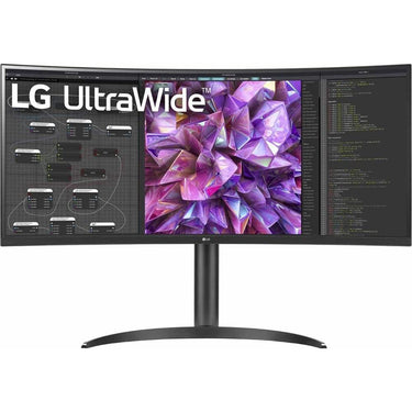 LG 34" Curved UltraWide QHD IPS PC Monitor (Open Box) + 1 Year Warranty Pack