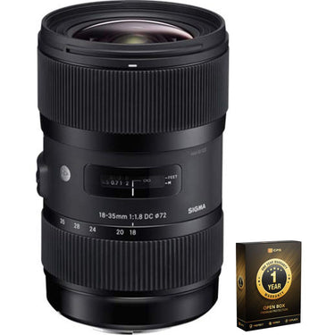 Sigma AF 18-35MM F/1.8 DC HSM Lens for Nikon (Open Box) w/ 1 Yr Extended Warranty