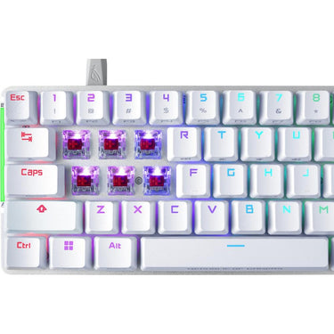 ASUS ROG Falchion Ace RGB Compact Gaming Keyboard in White - M602FALCHIONACE/NXBN