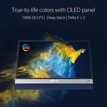 ASUS ZenScreen OLED 15.6" Full HD 1080P Portable Monitor - MQ16AH