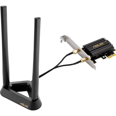 ASUS WiFi 6E + Bluetooth 5.2 PCI-E Expansion Card in Black - PCE-AXE58BT