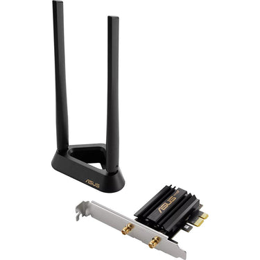 ASUS WiFi 6E + Bluetooth 5.2 PCI-E Expansion Card in Black - PCE-AXE58BT