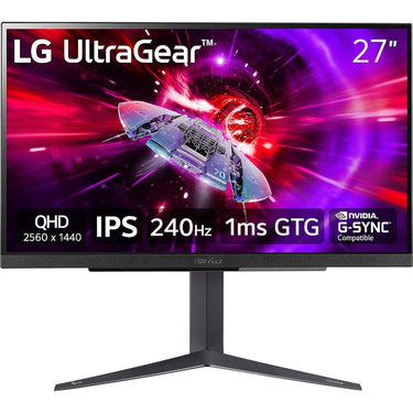 LG 27" UltraGear QHD 1ms 240Hz Gaming Monitor with 2 Year Warranty