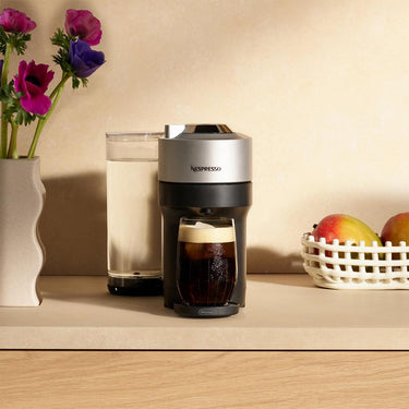 Nespresso Vertuo Pop+ Deluxe Espresso Machine (Silver) w/ Diavolitto Capsules 20-Pack