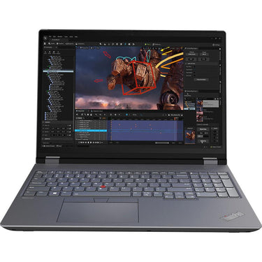 Lenovo 16" ThinkPad P16 Gen 2 Mobile Workstation in Storm Gray - 21FA002TUS