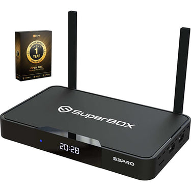 Superbox Dual Band Wi-Fi 2.4Ghz 5Ghz Supports 6K (Open Box) with 1 Year Warranty
