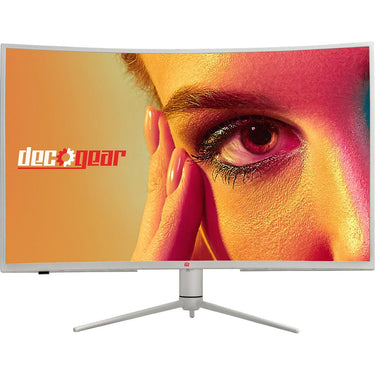 Deco Gear 39" Curved Widescreen Gaming Monitor White (Open Box) + 1 Year Warranty
