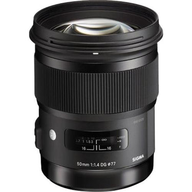 Sigma 50mm f/1.4 DG HSM ART Lens - Sony DSLR A Cameras Open Box + 1 Year Warranty Pack