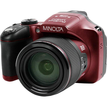 Minolta 20 MP HD Bridge Digital Camera w/67x Zoom (Open Box) + 1 Year Warranty Pack