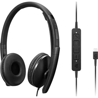 Lenovo Wired ANC Headset (Gen 2 UC) in Black - 4XD1M39029
