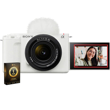 Sony Alpha ZV-E1 Mirrorless Camera & 28-60mm Lens Open Box + 1 Year Warranty Pack