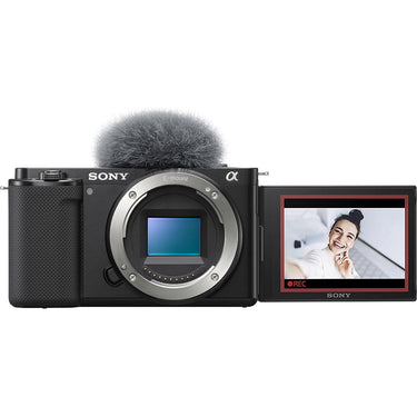 Sony Alpha ZV-E10 APS-C Mirrorless Vlog Camera (Body) OPEN BOX + 1 Year Warranty Pack