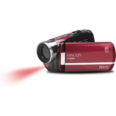 Minolta 24MP HD IR Night Vision Digital Camcorder (Open Box) + 1 Year Warranty