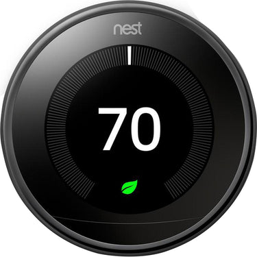 Google Nest Nest Learning 3rd Gen Smart Thermostat, Mirror Black (Open Box) +1 Year Warranty