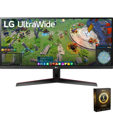 LG 29WP60G-B 29" UltraWide FHD HDR FreeSync Monitor OPEN BOX + 1 Year Warranty Pack