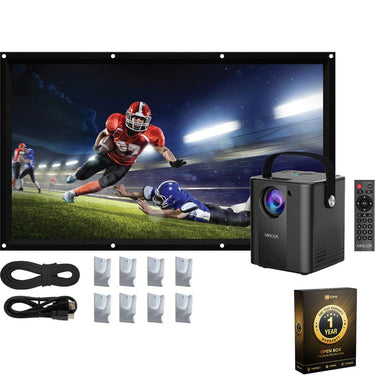 Minolta Portable Projector Bundle Pack w/ 100" Screen OPEN BOX + 1 Year Warranty Pack