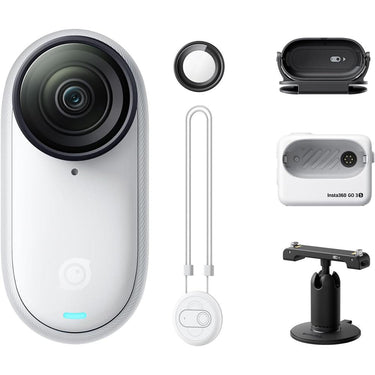 Insta360 GO 3S 128GB Tiny Mighty 4K Action Camera w/ 3Yr Warranty + Accessories Bundle