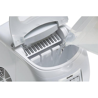 Danby 2 lb Portable Ice Maker in White - DIM2500WDB - Open Box