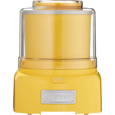 Cuisinart ICE-21Y Frozen Yogurt, Ice Cream & Sorbet Maker, Yellow, 1.5 Quart, Refurbished