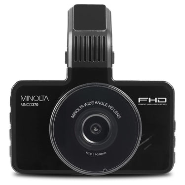 Minolta MNCD370 1080p Car Camcorder/Dashcam with 3.0" LCD Monitor (Black)