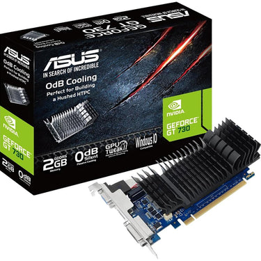 ASUS GeForce GT 730 2GB GDDR5 Low Profile Graphics Card - GT730-SL-2GD5-BRK
