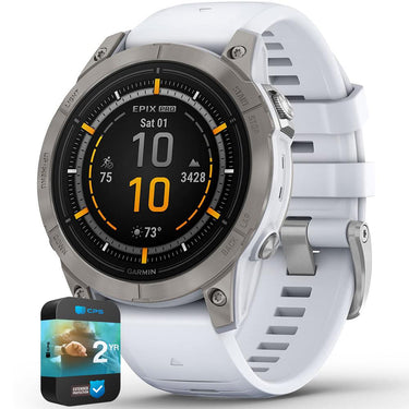 Garmin Epix Pro (Gen 2) 47mm Sapphire Titanium Whitestone with 2 Year Warranty