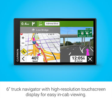 Garmin dezl OTR620 6" GPS Truck Navigator, Custom Truck Routing, Satellite Imagery