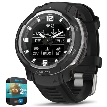 Garmin Instinct Crossover Rugged Hybrid Smartwatch Black with 2 Year Warranty