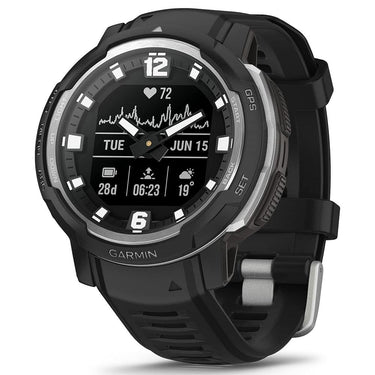 Garmin Instinct Crossover Rugged Hybrid Smartwatch Black with 2 Year Warranty