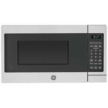 GE Countertop Microwave Oven 700 W Compact 0.7 Cu Ft Steel with 2 Year Warranty