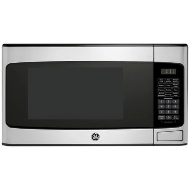 GE 1.1 cu. ft. Countertop Microwave Oven 950 W Steel+2 Year Warranty & Oven Mitt