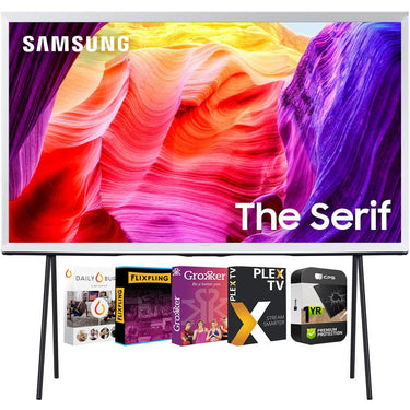 Samsung 55 Inch QLED 4K The Serif TV 2024 + 1 Year Warranty & Movies Streaming