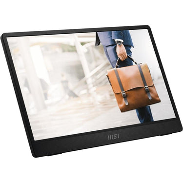 MSI PRO MP161 E2U 16" Full HD 16:9 4ms IPS LED Monitor, Black and Silver