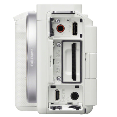 Sony ZV-E1 Full Frame Mirrorless Vlog Camera Body White + Extended Warranty Bundle