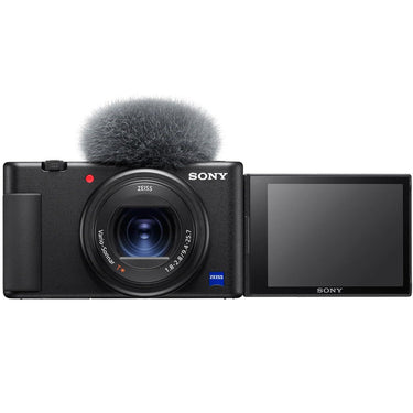 Sony ZV-1 Vlog Camera 4K Video Content Creator Black + Extended Warranty Kit Bundle