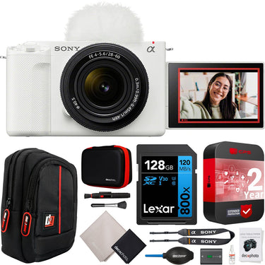 Sony ZV-E1 Full Frame Mirrorless Vlog Camera White + 28-60mm Lens + Extended Warranty